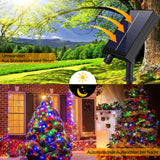 LUCES NAVIDEÑAS CON PANEL SOLAR MULTICOLOR 20M